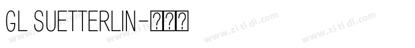 GL Suetterlin字体转换